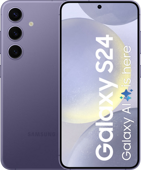 Magazijn opruiming Samsung Galaxy S24 5G 128GB (model 2024) paars + garantie op=op