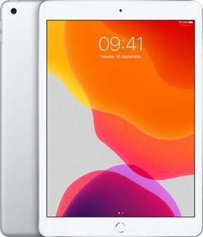 Magazijn opruiming Apple iPad 7 128GB (model 2019) 10.2&quot; zilver WiFi (4G) + garantie