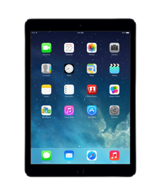 Apple iPad air 2 (model 2013) zwart WiFi (4G) + garantie