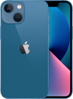 Magazijn opruiming Apple iPhone 13 mini blauw 128GB + garantie op=op