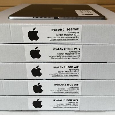 voordeelbundel (10+prijs) Apple iPad 9.7" Air 2 16GB WiFi (4G) zwart zilver + garantie