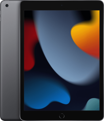 Voordeelbundel (10+prijs) Apple iPad 9 (model 2021) space gray 64GB 10.2" WiFi (4G) + garantie