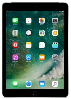 nieuwstaat Apple iPad 6 128GB (model 2018) zwart 9.7" WiFi (4G) + 12 maanden garantie