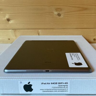 Apple iPad Air 9.7" 64GB (model 2013) zwart WiFi (4G) + garantie