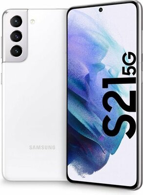 nieuwstaat Samsung Galaxy S21 128GB wit + 12 maanden garantie