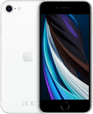 nieuwstaat Apple iPhone SE 2020 64GB wit 4.7" + nieuwe accu 100% + 12 maanden garantie