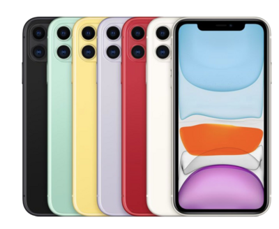nieuwstaat Apple iPhone 11 (64GB/128GB) 6.1" + nieuwe accu 100% + 12 maanden garantie
