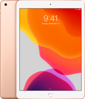 nieuwstaat Apple iPad 7 goud 32GB 10.2" WiFi (4G) + 12 maanden garantie