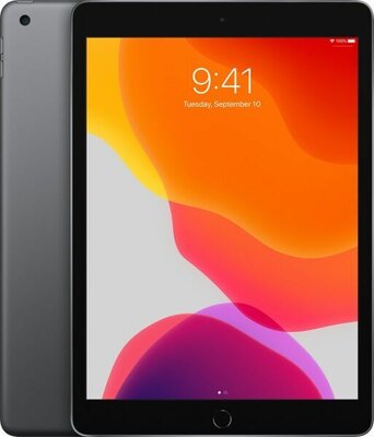 nieuwstaat Apple iPad 8 zwart 32GB 10.2" WiFi (4G) + 12 maanden garantie
