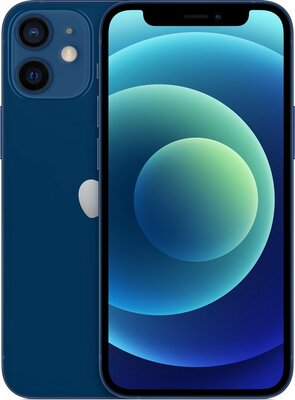 nieuwstaat Apple iPhone 12 mini 128GB blauw 5,4" + 12 maanden garantie