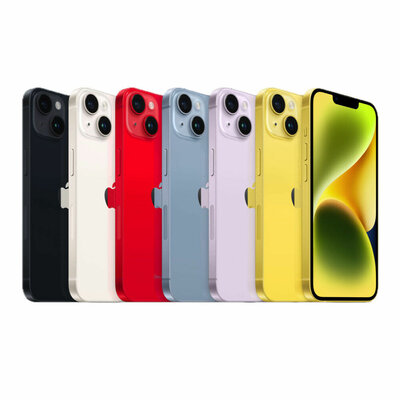 Magazijn opruiming Apple iPhone 14 zwart 128GB + Garantie op=op