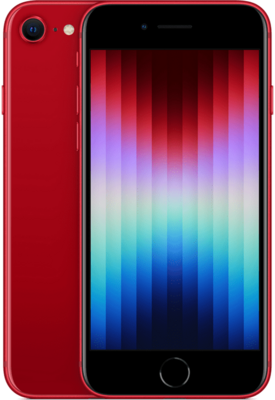 (als) Nieuw Apple iPhone SE (model 2022) rood 64GB + 24 maanden garantie